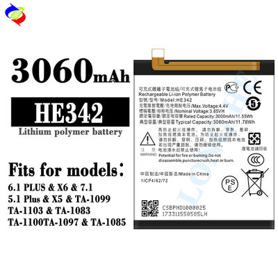 Batteria al litio HE342 per cellulare Nokia X6
