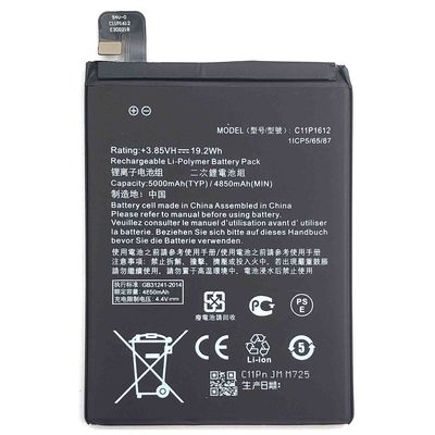 Batteria C11P1612 ad alta capacità per ASUS Zenfone 3 ZOOM Z01HDA ZE553KL Originale 4850mAh