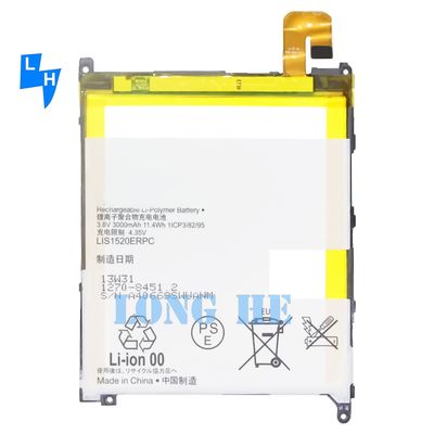 3000mAh 3.8V Batteria per cellulari LIS1520ERPC per SONY XL39h/XL39/C6833/XperiaZ Ultra