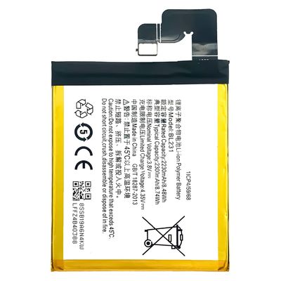 Batterie ricaricabili da 2300mAh per Lenovo S90 BL231 Batterie per cellulari a ioni di litio