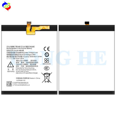 3030mAh HE328 Batteria di ricambio per cellule agli ioni di litio per smartphone per Nokia 8