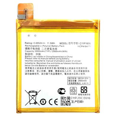 Batteria del telefono cellulare 3000mAh 3.85V per Zenfone 3 Laser 5.5 ZC551KL Zoom ZX551ML Z01BDC