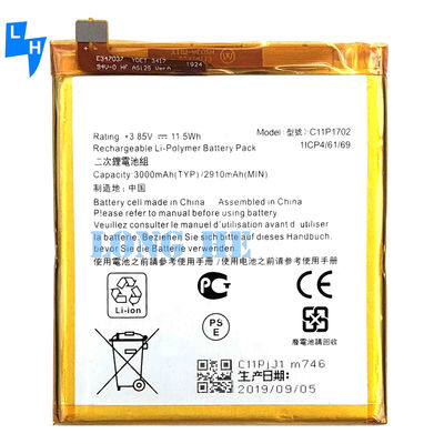 Batteria al litio in polimero ricaricabile per ASUS ZenFone V Live V500KL 3000mAh 3.85V