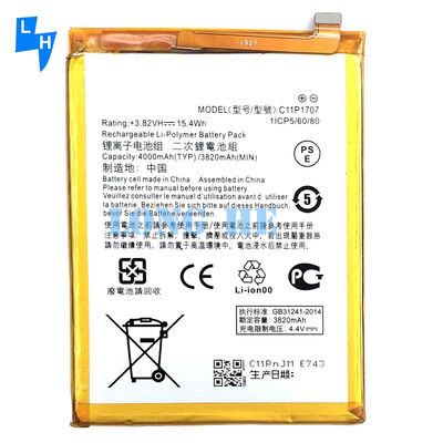 Giallo 4000mAh C11P1707 Batteria per telefono cellulare per ASUS Zenfone Max M1 MOQ/ODM/OEM 500PCS