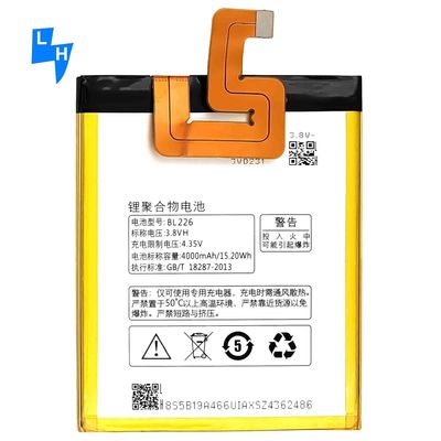 4000mAh Capacità BL226 3.8V Cella polimerica al litio per batteria sostitutiva Lenovo S860
