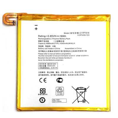 C11P1514 Batteria ricaricabile per ASUS ZenPad 3 8.0 ZT581KL 4545 4680mAh 3.85V