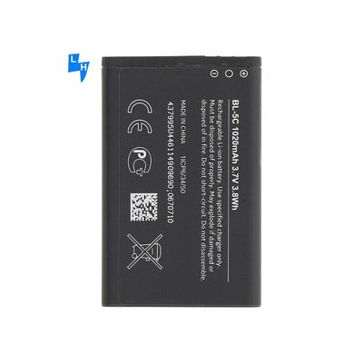 Batteria per cellulari ricaricabile BL-5C 1020mAh 800mAh 600mAh Sostituzione per Nokia