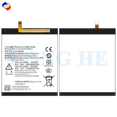 Protezione doppia IC Protezione ricaricabile batteria 3500mAh per Nokia 6 N6 OEM HE335