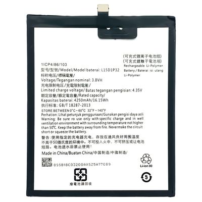 Ricaricabile 15D1P32 4.35V 4250mAh Per Tab 3 8 Plus TB-8703F 8703N batteria del telefono cellulare