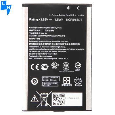 B11P1501 3000mAh 3.85V Batteria per ASUS Zenfone 2 Laser Selfie ZE600KL Z00MD Z00LD ZE550KL ZE551KL