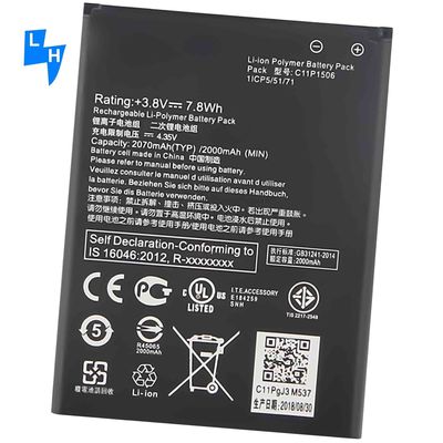 Live Zenfone Go G500TG Z00YD ZC500TG Z00VD Batteria al litio polimerico 2070mAh 4.35V per ASUS