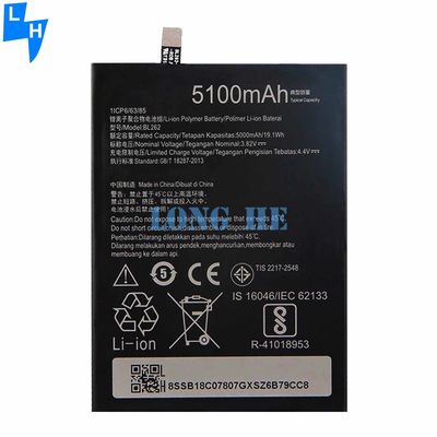 Lenovo VIBE P2 P2A42 P2C72 A79 Batteria polimerica agli ioni di litio nera BL262 3500mAh 3.85V