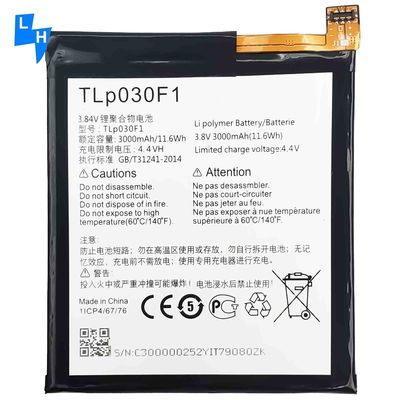 Batteria polimerica da 3000 mAh per BlackBerry DTEK60 TLP030F2 Sistema di telefonia mobile Modello 6070
