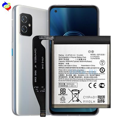 Batteria bianca C11P2003 per Asus Zenfone 8 ZF8 Mini 5G ZS590KS I006D Capacità 4000mAh