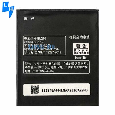 Buone prestazioni Batteria BL210 per Lenovo S820 S650 A656 A766 A770E A750E A658T Nera