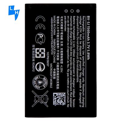 Batteria al litio bianca da 1560mAh BV-5J per Lumia 435 Dual SIM Lumia 532 Smartphone per Nokia