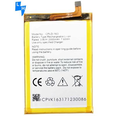 2000mAh Capacità CPLD-163 E570 Batteria per telefono cellulare per Coolpad Porto S OEM/ODM 500PCS