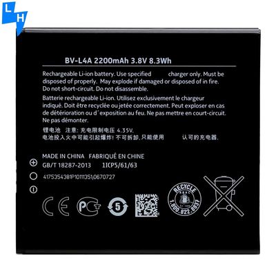 Ricaricabile Bianco 3.8v 2200mah Batteria agli ioni di litio Bv-l4a Per telefono cellulare Nokia Lumia 830 540