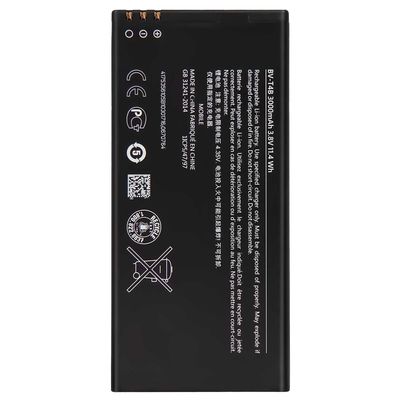 Protezione a doppio circuito integrato Batteria agli ioni di litio BV-T4B 3000mAh per smartphone Lumia 640 XL per Nokia