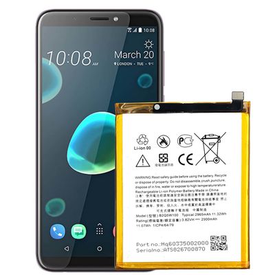 Protezione a doppio circuito integrato B2Q5W100 2965mAh batteria ricaricabile per telefono cellulare HTC D12 Plus U12