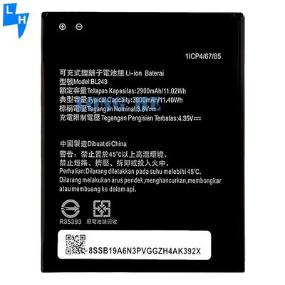 3.8V 2900Mah batteria al litio BL243 per Lenovo Lemon K3 Note K50-T5 A7000 A5500 A5600 A7600