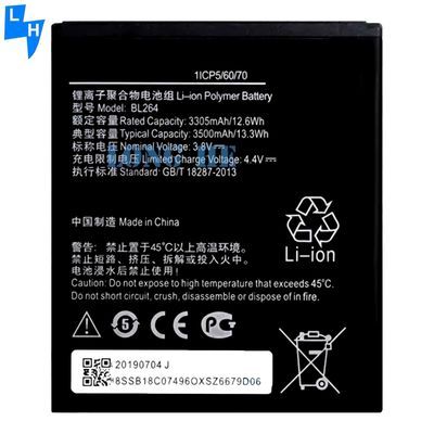 3500mAh BL264 sostituzione della batteria per Lenovo Vibe C2 Power Smart Phone batterie