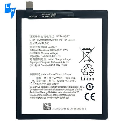 Batteria mobile personalizzabile da 2800mAh per Moto M XT1662 XT1663 BL265 a prezzi accessibili