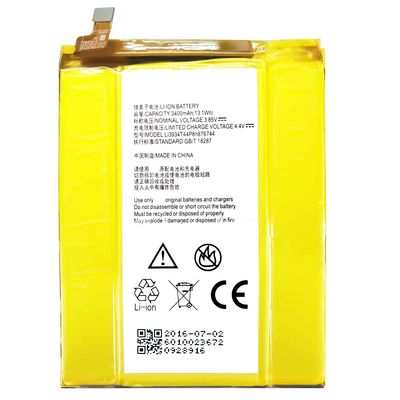Batteria per telefono cellulare da 3,85 V da 3400mAh per ZTE Grand X Max 2 Z981 Z988 Li3934T44P8h876744