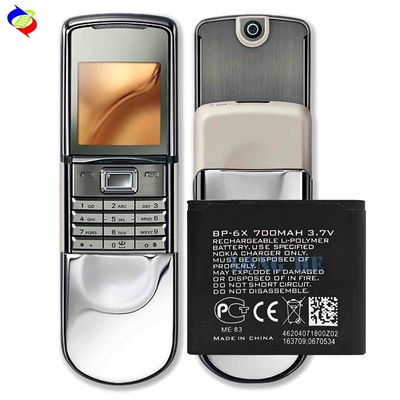Batteria al litio polimerica nera BP-6X per telefono cellulare Nokia 8800 8860 Sirocco N73i NK8800