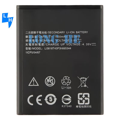 Batteria per cellulare da 1400mAh per ZTE Blade Q Pro GF3 T320 A5S Li3818T43P3h665344