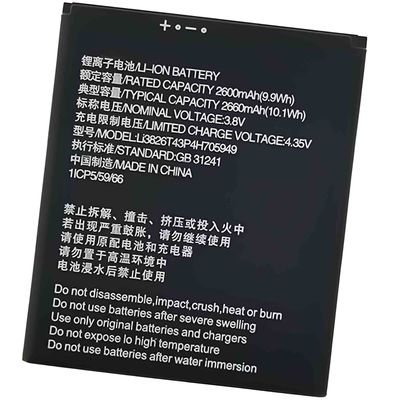 Li3826T43P4h705949 Batteria per ZTE Blade A530 A606 BA530 BA606 L210 Sostituzione 2600mAh