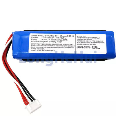 Batteria sostitutiva GSP1029102A per altoparlanti per JBL-Charger 3 2016 3.7V JML320SL JML330SL