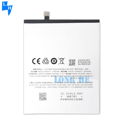 BT62 Batteria di ricambio in polimero di litio 3200mAh per Meizu X M682Q