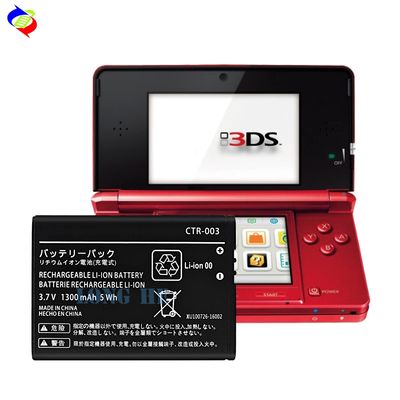 Nintendo 3DS CTR-003 Batteria ricaricabile a ioni di litio sostituzione 1300mAh 3.7V Nero