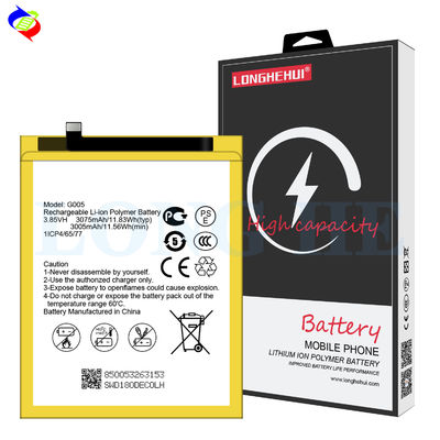 3075mAh GM8 Batteria sostitutiva 3.85V G005 Originale Litio-Ione per Mobile Generale