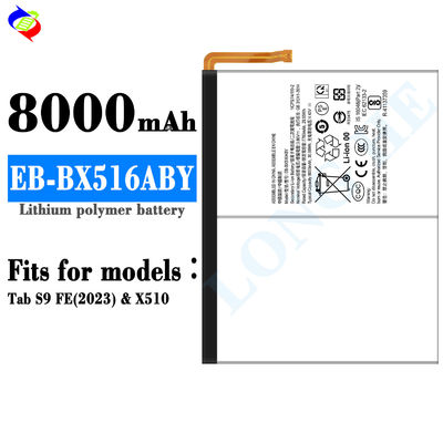 Batteria per tablet da 8000mAh EB-BX516ABY per tablet s9 FE2023 X510 100% batteria per telefono sanitario