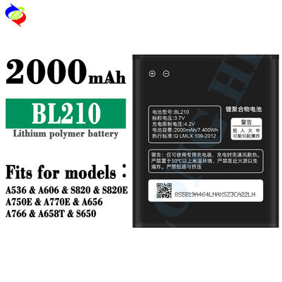 batteria di telefonia mobile di buona qualità per Lenovo BL210 S820 S650 A656 A766 A770E A750E A658T