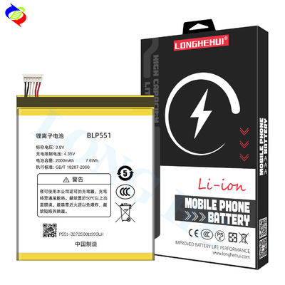 Batterie agli ioni di litio e polimeri di litio BLP551 2000mAh 3.8V Per OPPO R809T R819T R809 R819 Trova 2 Batteria sostitutiva per cellulare