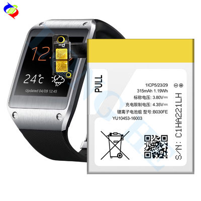 Batteria di ricambio originale di alta qualità V700 SM-V700 315mAh per Samsung Gear1 B030FE/Gear V700