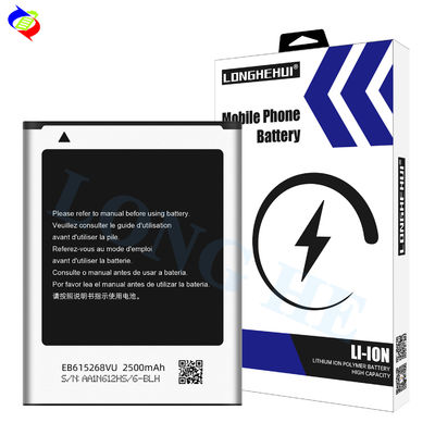 100% Nuova batteria ricaricabile agli ioni di litio EB615268VU per Samsung Note 1 GT N7000 I9220 N7005 I9228 I889 I717 2500mAh 3.7V
